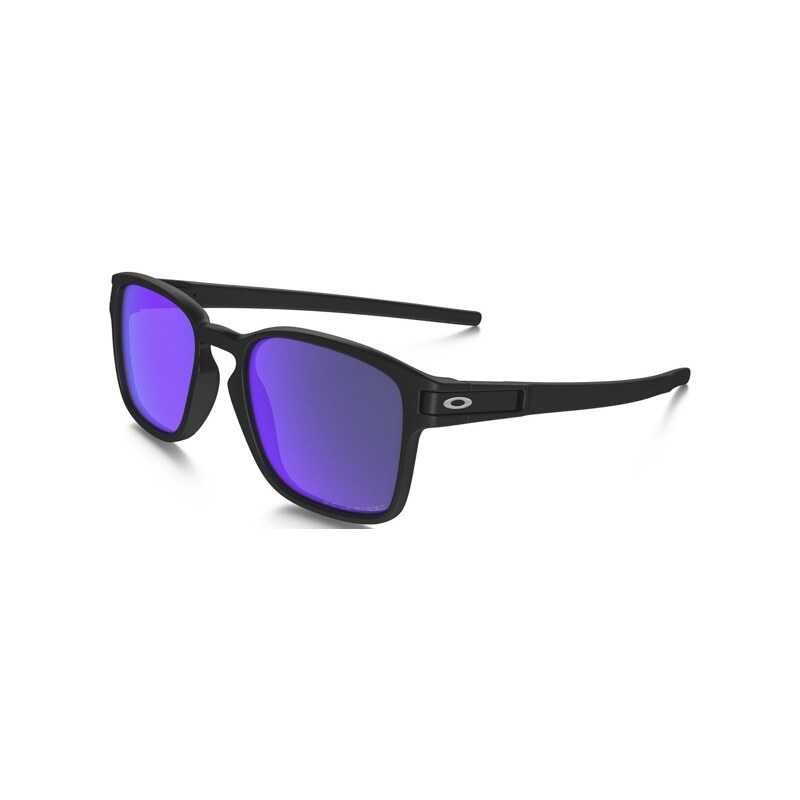 Oakley Oakley Latch SQ matte black w/violet iridium polarized