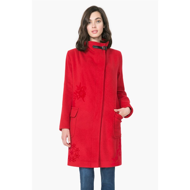 Desigual červený kabát Natalia