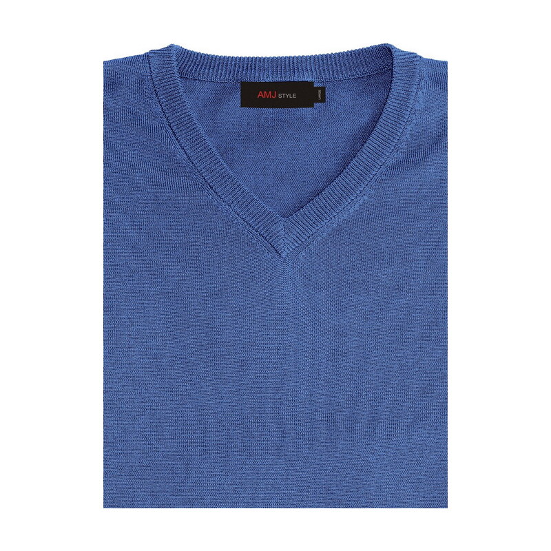 Textil Soldán Pánský svetr jednobarevný, modrý
