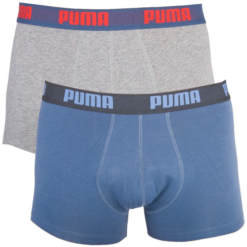 2PACK Pánské Boxerky Puma Vintage Indigo Blue Short