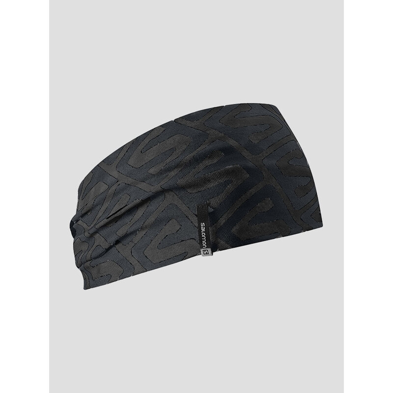 Čelenka Salomon BANDANA HEADBAND BLACK/ALUMINIUM