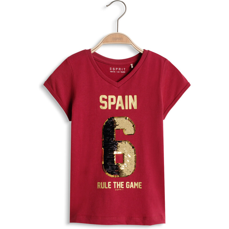 Esprit Fotbalové tričko s pajetkami v barvách zemí