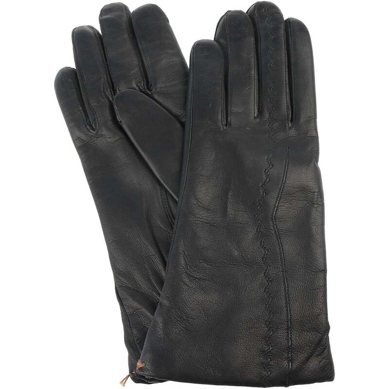 Vystyd Dámské kožené rukavice 1439, velikost 7.5, černá