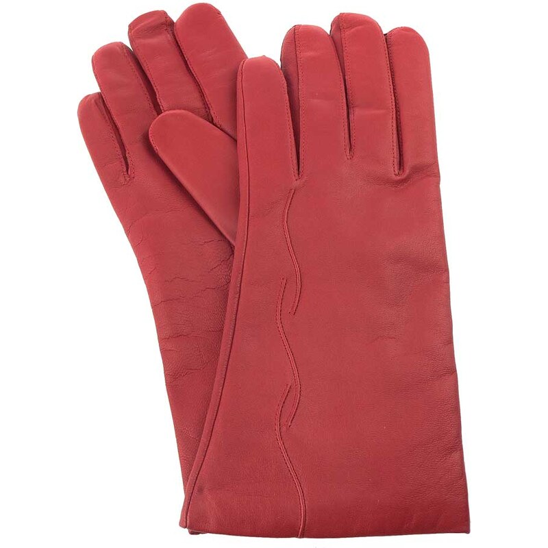 Sedláček Dámské kožené rukavice 937, velikost 8.5, červená