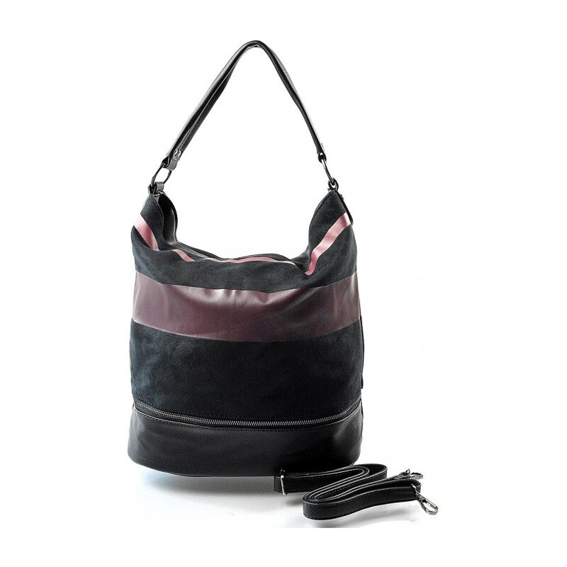 barevná pruhovaná černá kabelky Beri Bellasi 11158