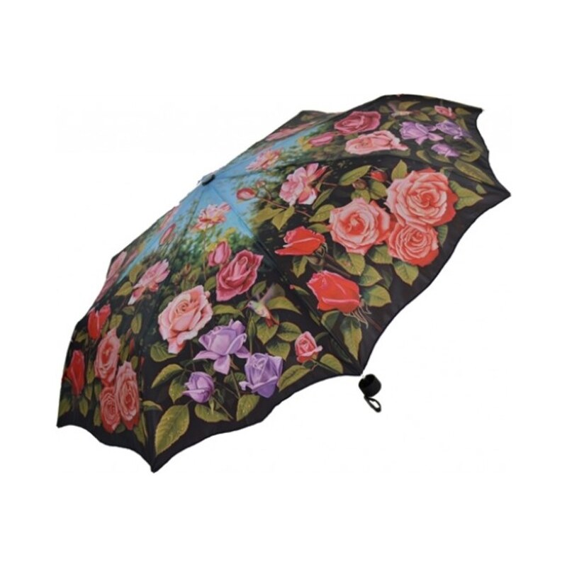 Blooming Brollies Dámský skládací mechanický deštník Rose Garden ARFROS