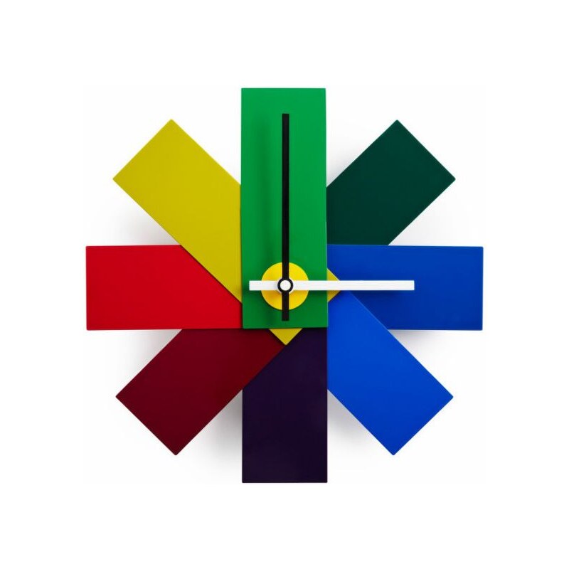 Normann Copenhagen Designové nástěnné hodiny Watch Me, barevná