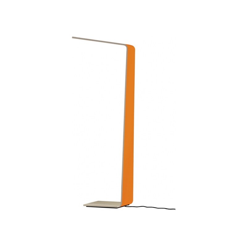Stojací lampa LED2, oranžová / dub Tunto