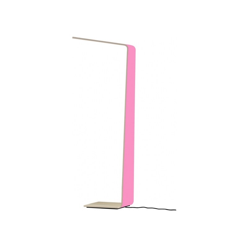 Stojací lampa LED2, růžová / dub Tunto