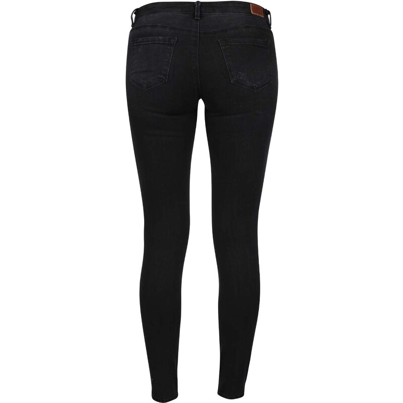 Černé skinny džíny s vyšisovaným efektem TALLY WEiJL