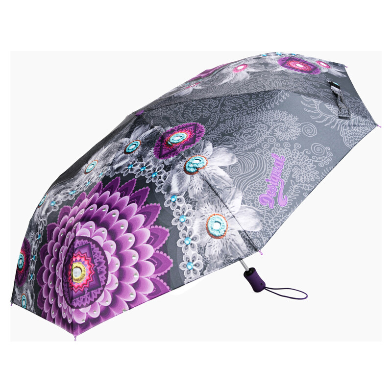 Desigual Dámský skládací plně automatický deštník Bollywood Mora 67O56P0 3019