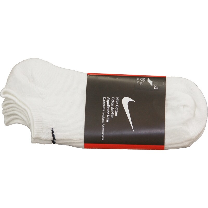 3 páry bílých ponožek Nike
