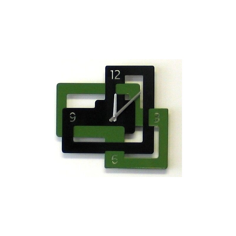 Laskowscy Design Designové nástenné hodiny Cubico 34cm