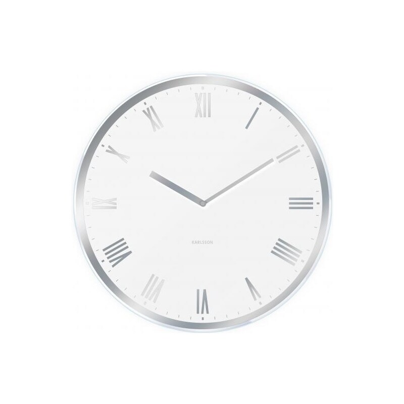 Designové nástěnné hodiny 5423WH Karlsson 40cm