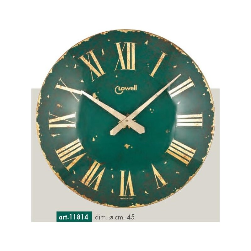Lowell Italy Originální nástěnné hodiny 11814 Lowell Prestige 45cm
