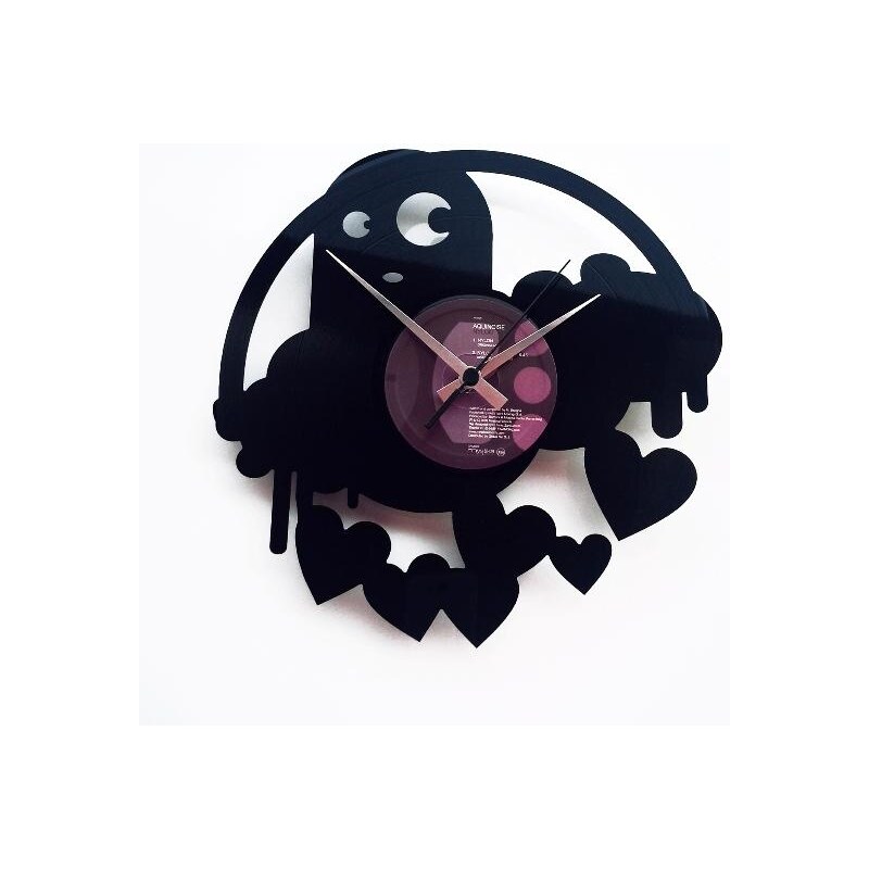Designové nástěnné hodiny Discoclock 061 Strašidlo lásky 30cm
