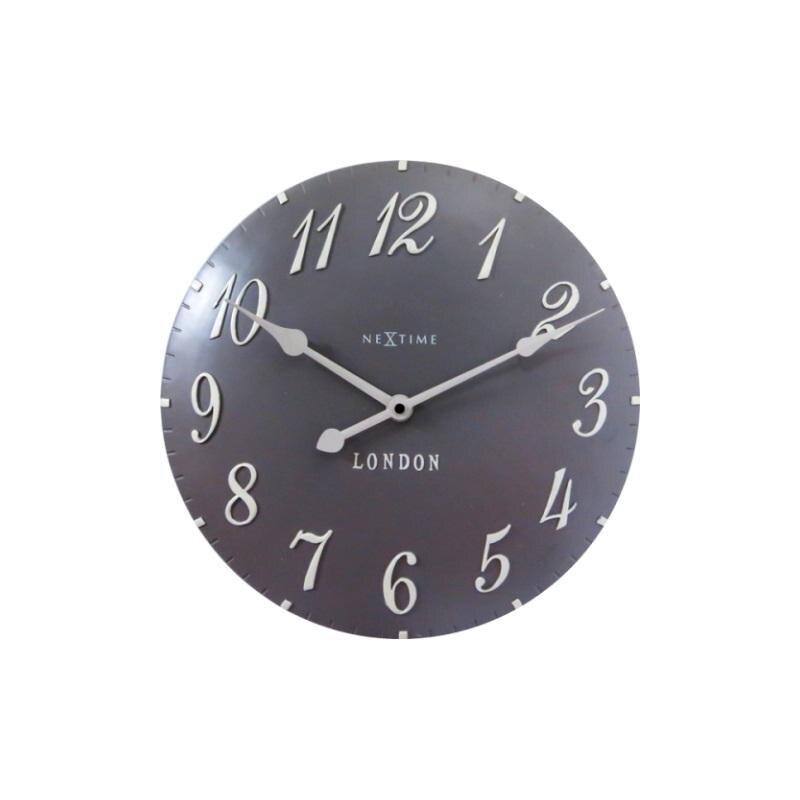 Designové nástěnné hodiny 3084gs Nextime v aglickém retro stylu 35cm