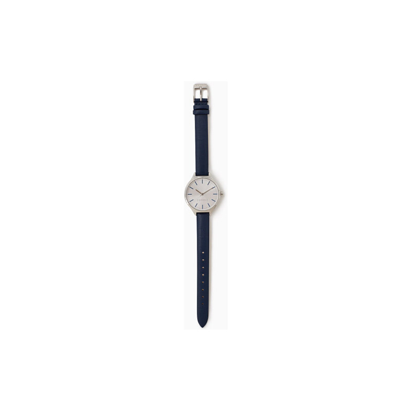 Esprit Nerez. hodinky s modrým koženým páskem