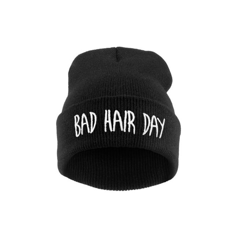 Cixi Černá čepice Beanie BAD HAIR DAY