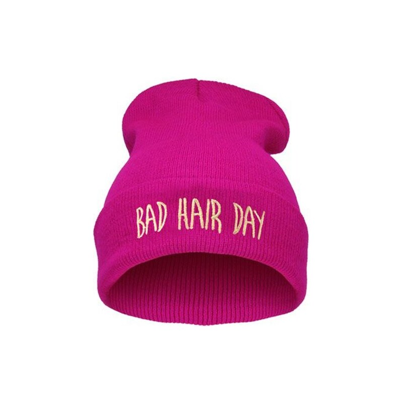 Cixi Růžová čepice Beanie BAD HAIR DAY