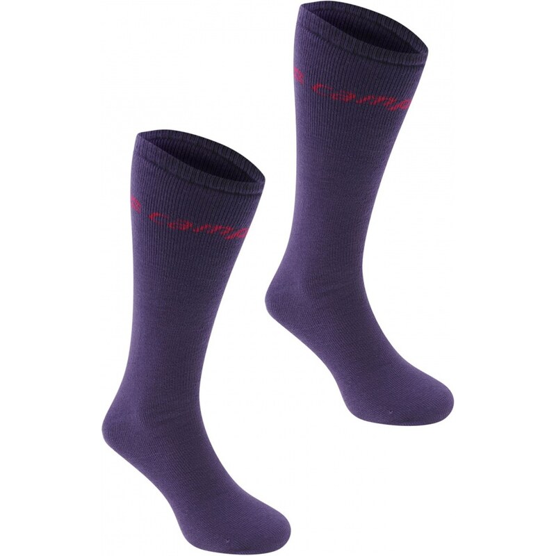 Campri Ski Tube 2pk Ladies Socks, purple