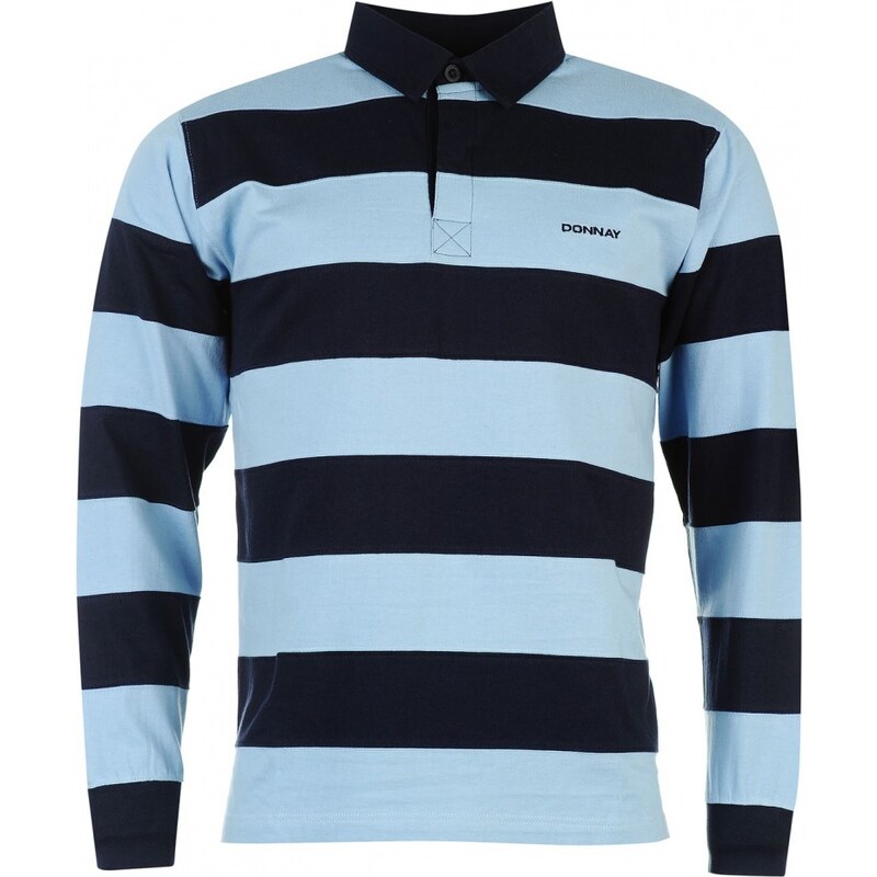 Donnay Panel Rugby Shirt Mens, navy/blue