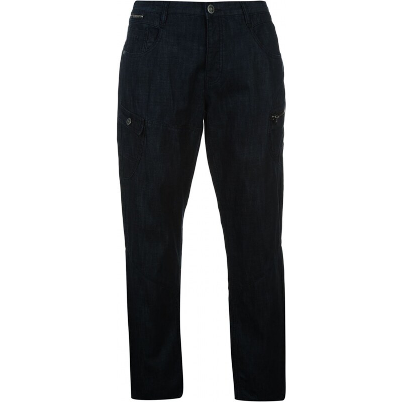 Crafted Zip Mens Jeans, true blue