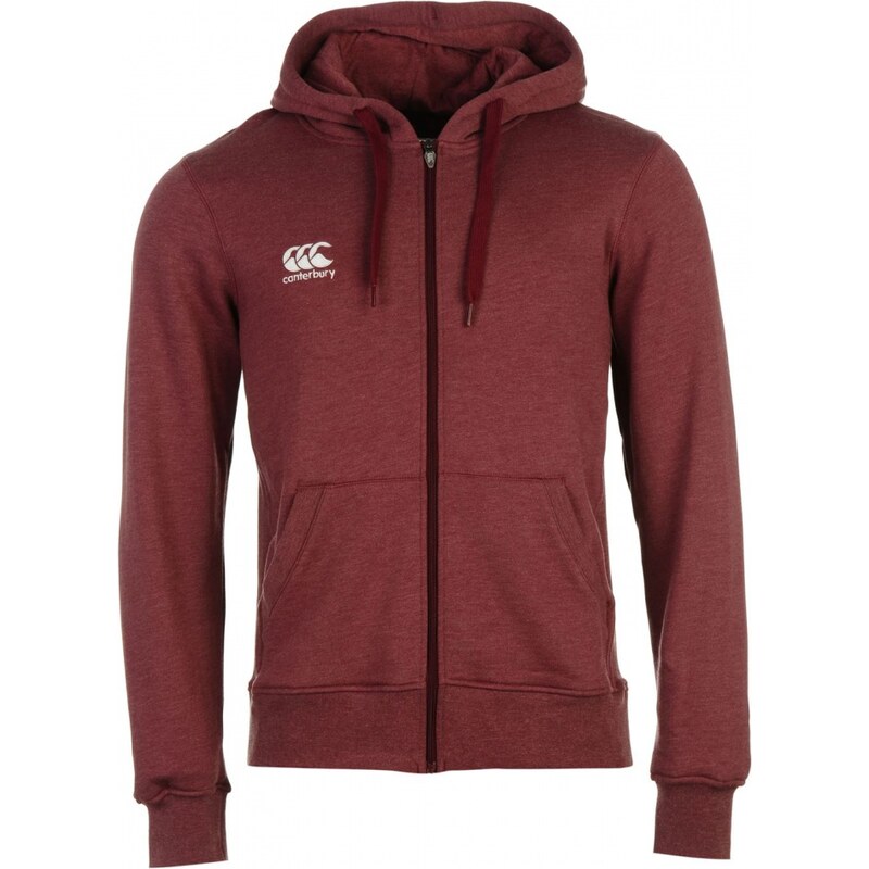 Canterbury Full Zip Hoody Mens, marron marl