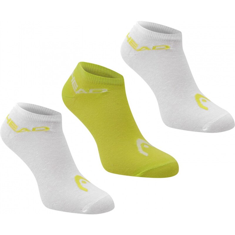 HEAD Sneaker 3 Pack Socks, lime