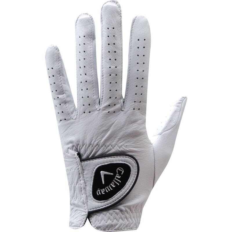 Callaway Dawn Patrol Leather Left Hand Golf Glove Mens, white