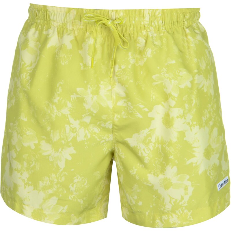 Calvin Klein K02D Straight Swimming Shorts, lime