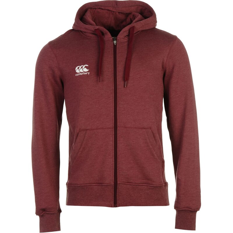 Canterbury Full Zip Hoody Mens, marron marl