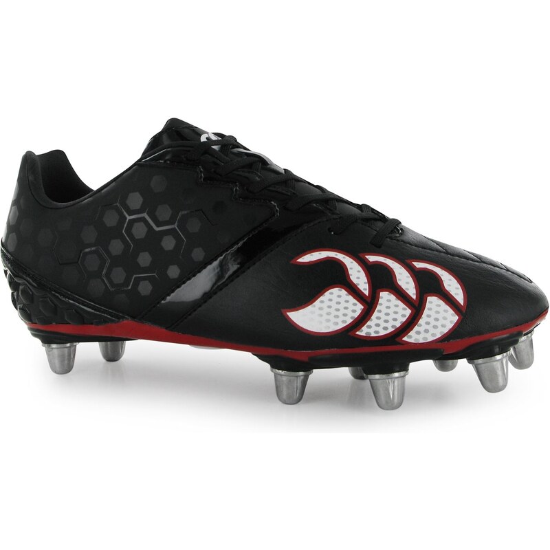 Canterbury Phoenix Club Rugby Boots, black/red