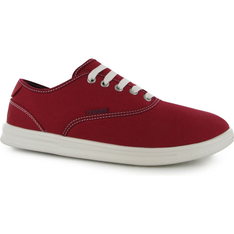 Crocs Lo Pro Canvas Mens Plimsolls, red