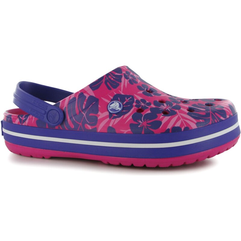 Crocs Tropical Print Clogs Ladies, pink/ultra