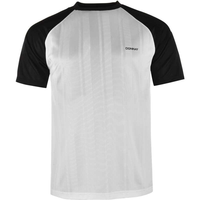 Donnay Poly T Shirt Junior, white/black