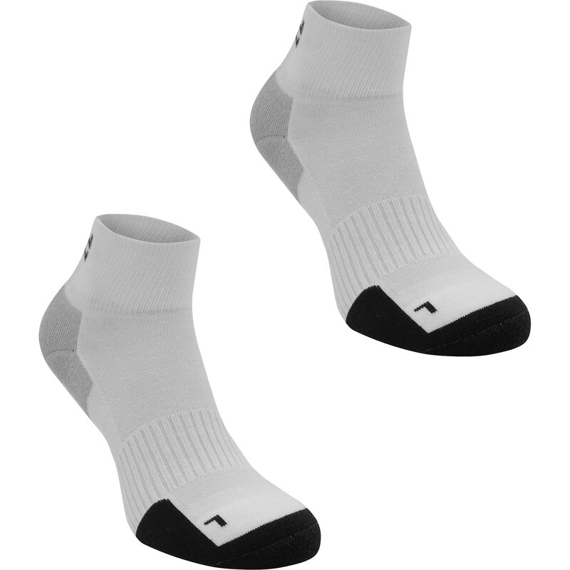 Hind Running Supportive Cushioning Socks 2 Pack, white/black