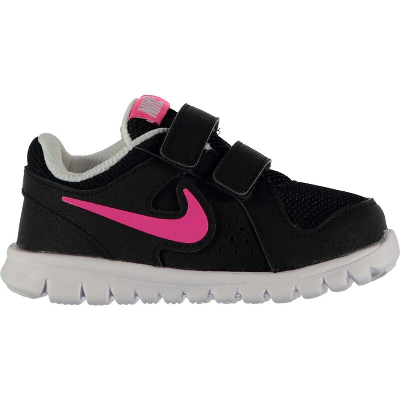 Nike Flex Experience Leather Trainers Infant Girls, black/pink