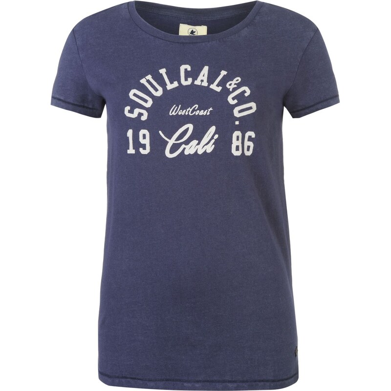 SoulCal Indigo T Shirt Ladies, indigo