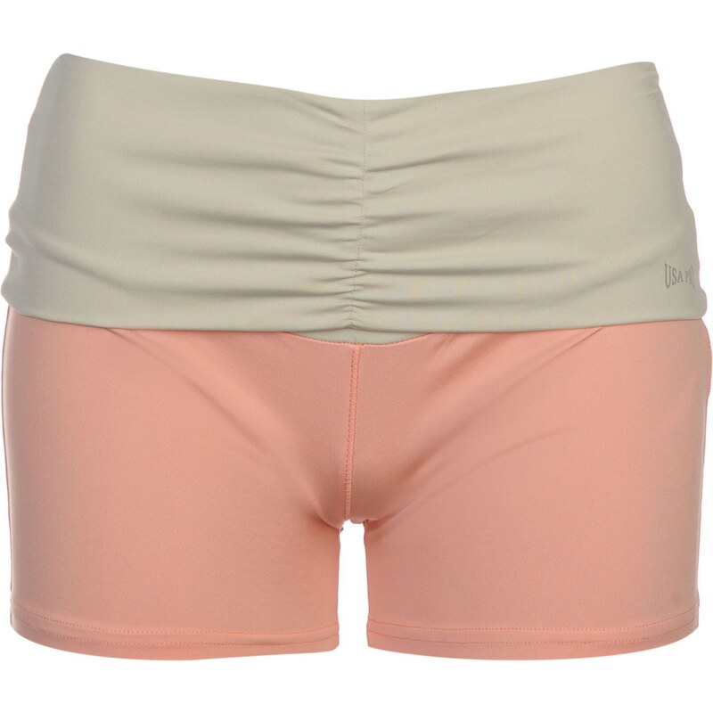 USA Pro Fold Over Shorts Ladies, peach/stone