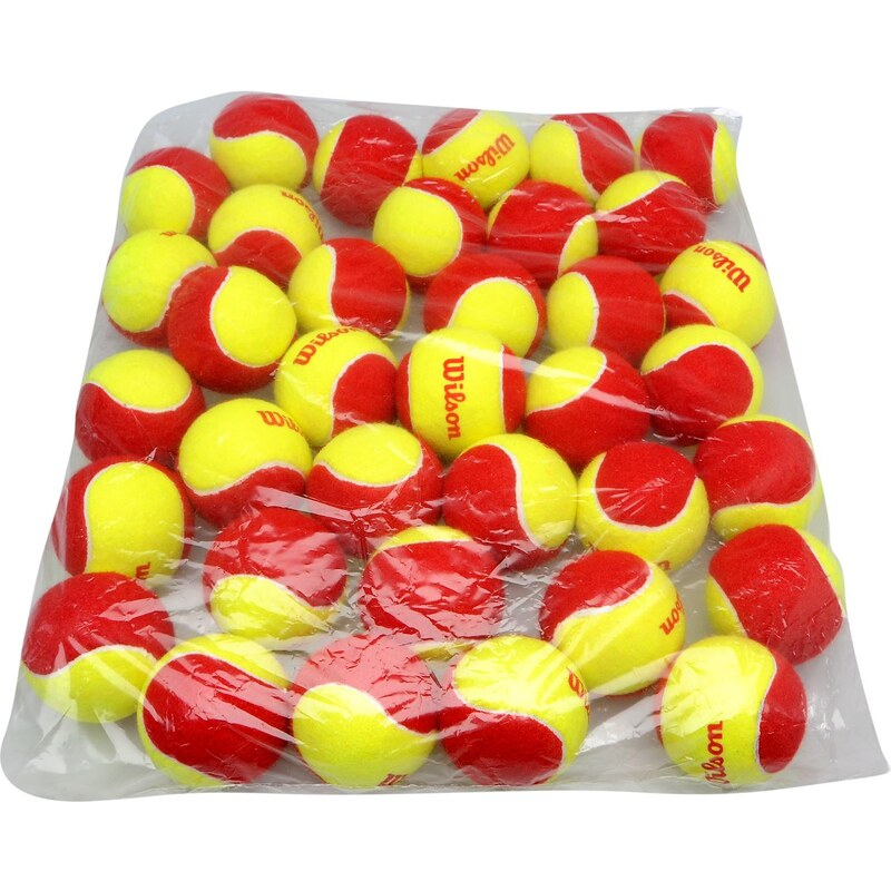 Wilson Mini Red 36 Pack Tennis Balls, red/yellow