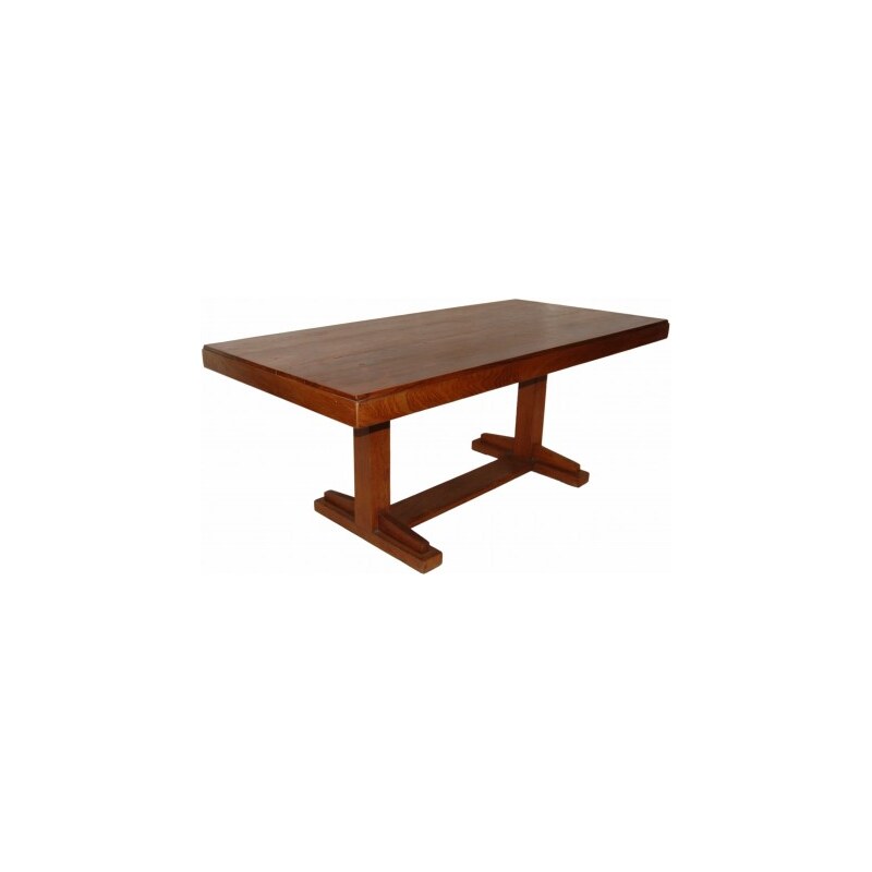 Industrial style, Velký dřevěný jídelní stůl 77 x188 x90 cm (78)