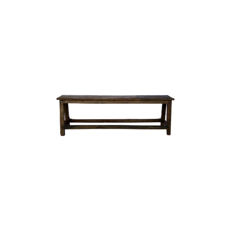 Industrial style, Dřevěná lavice v tmavěhnědém provedení 44x138x30cm (1257)