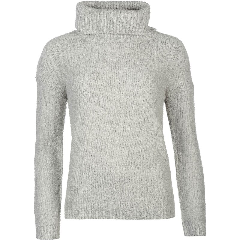 Mystify Luxe Knitted Polo Neck Jumper dámské Grey
