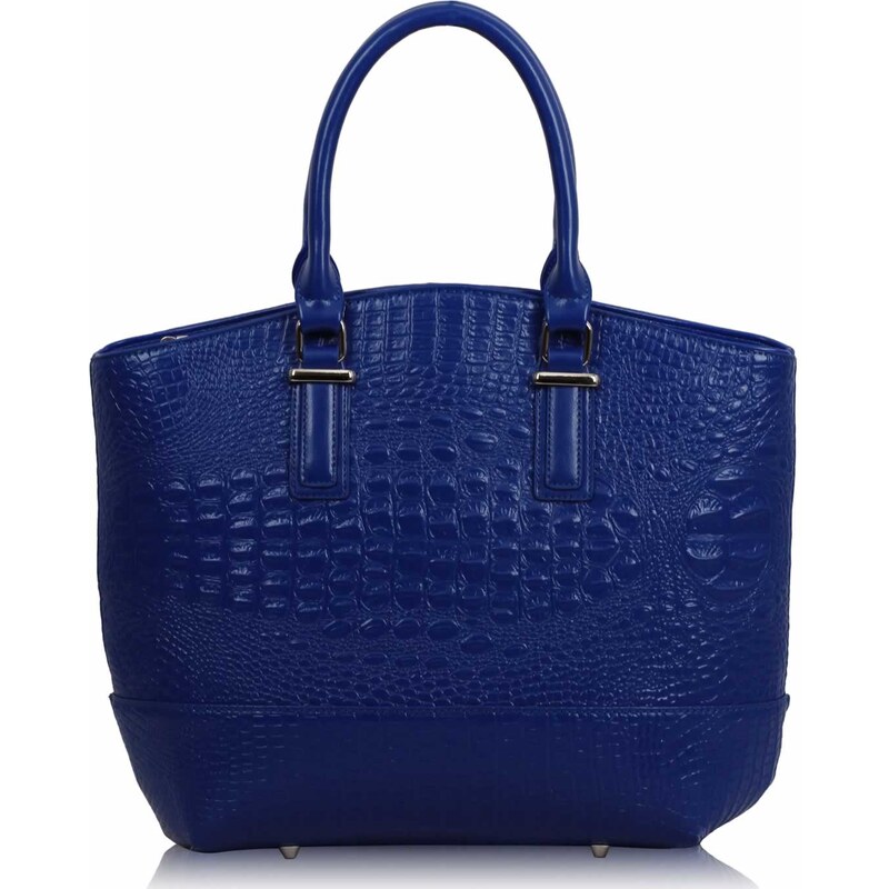 L&S Fashion (Anglie) Levná modrá kabelka do ruky LS00104c