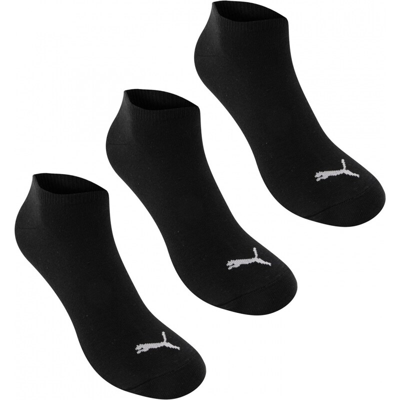 Puma 3 Pack Trainer Socks, black