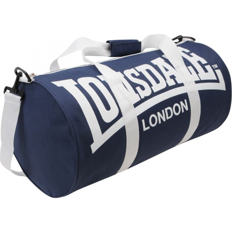 Lonsdale Barrel Bag, navy/white