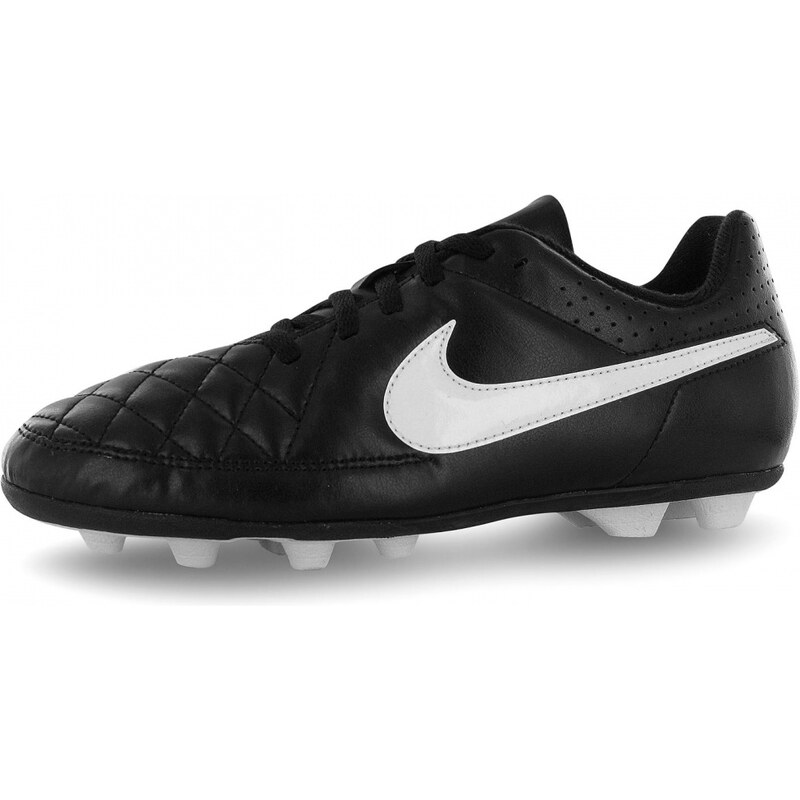 Nike Tiempo Rio FG Junior Football Boots, black/white