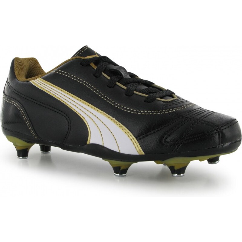 Puma Kratero SG Childrens Football Boots, black/gold