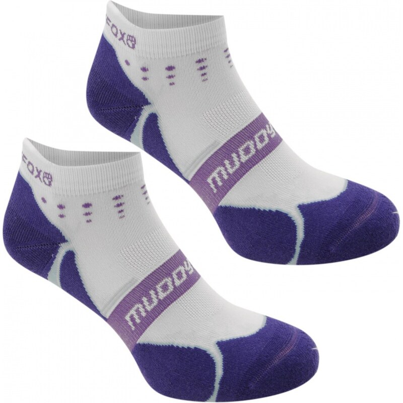 Muddyfox Cycle 2 Pack Socks, purple/white